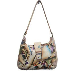 Magnifique Wearable Art Colorful Leather Hobo Purse 80s 90s Y2K Look